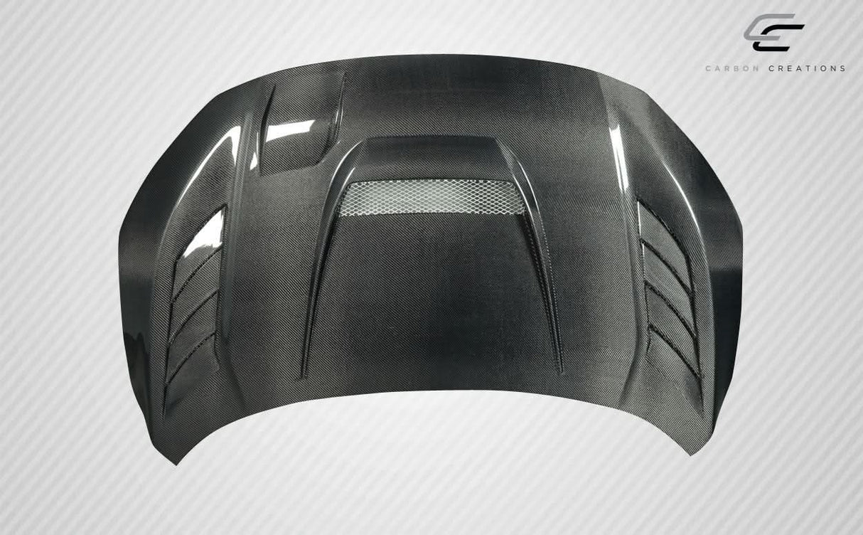 2016-2021 Honda Civic Time Attack Style Hood - Carbon Fiber
