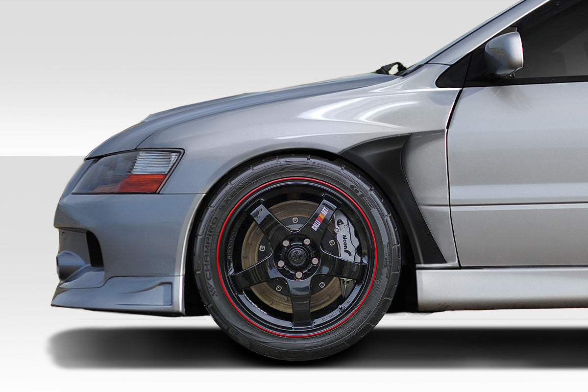 2003-2006 Mitsubishi Lancer Evolution AM-S Style Fenders - 4 Piece - FRP