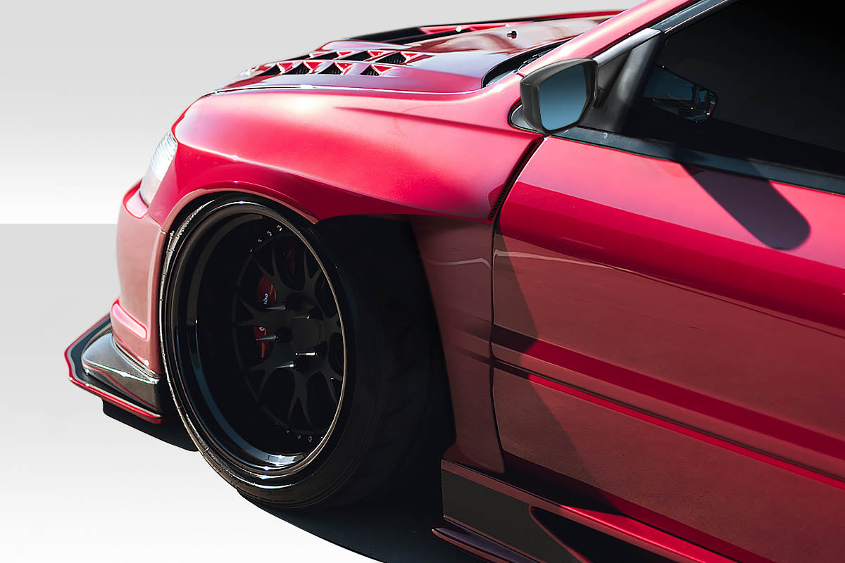 2003-2006 Mitsubishi Lancer Evolution AM-S Style Fenders - 4 Piece - FRP