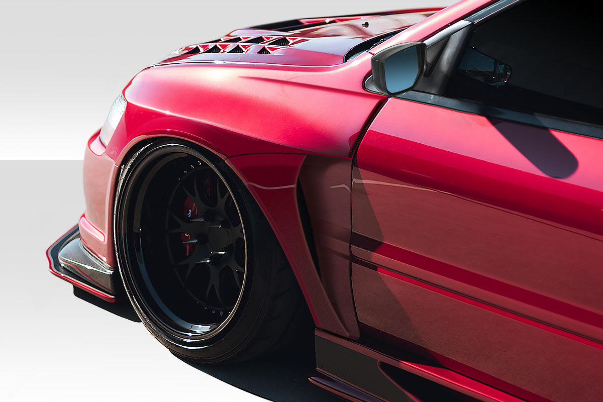 2003-2006 Mitsubishi Lancer Evolution AM-S Style Fenders - 4 Piece - FRP