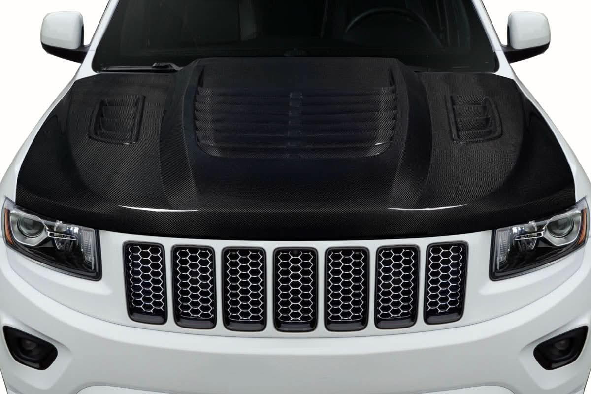 2011-2022 Jeep Grand Cherokee Venom Style Hood - Dry Carbon