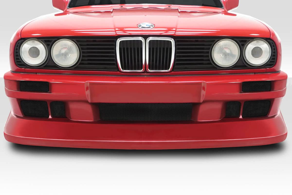 1984-1991 BMW 3 Series Burnout Style Front Bumper Cover - FRP