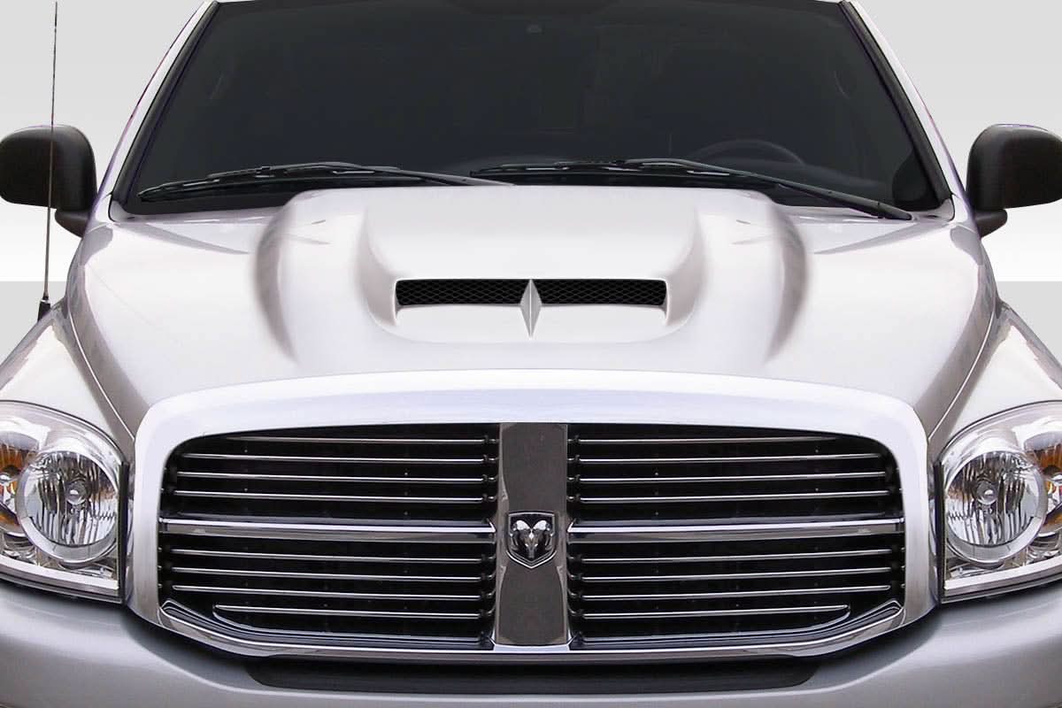 2002-2008 Dodge Ram Ram Air Style Hood - FRP