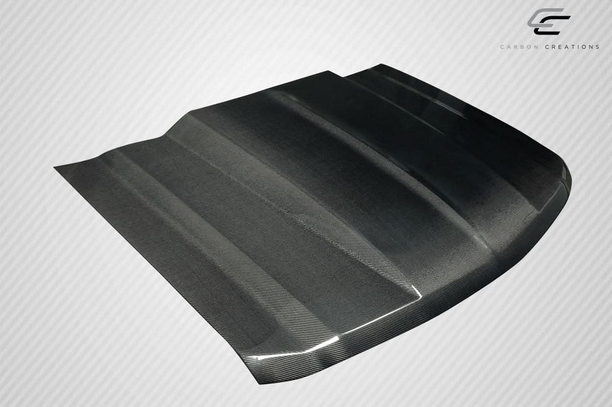 2014-2015 Chevrolet Silverado 2" Cowl Hood - Carbon Fiber