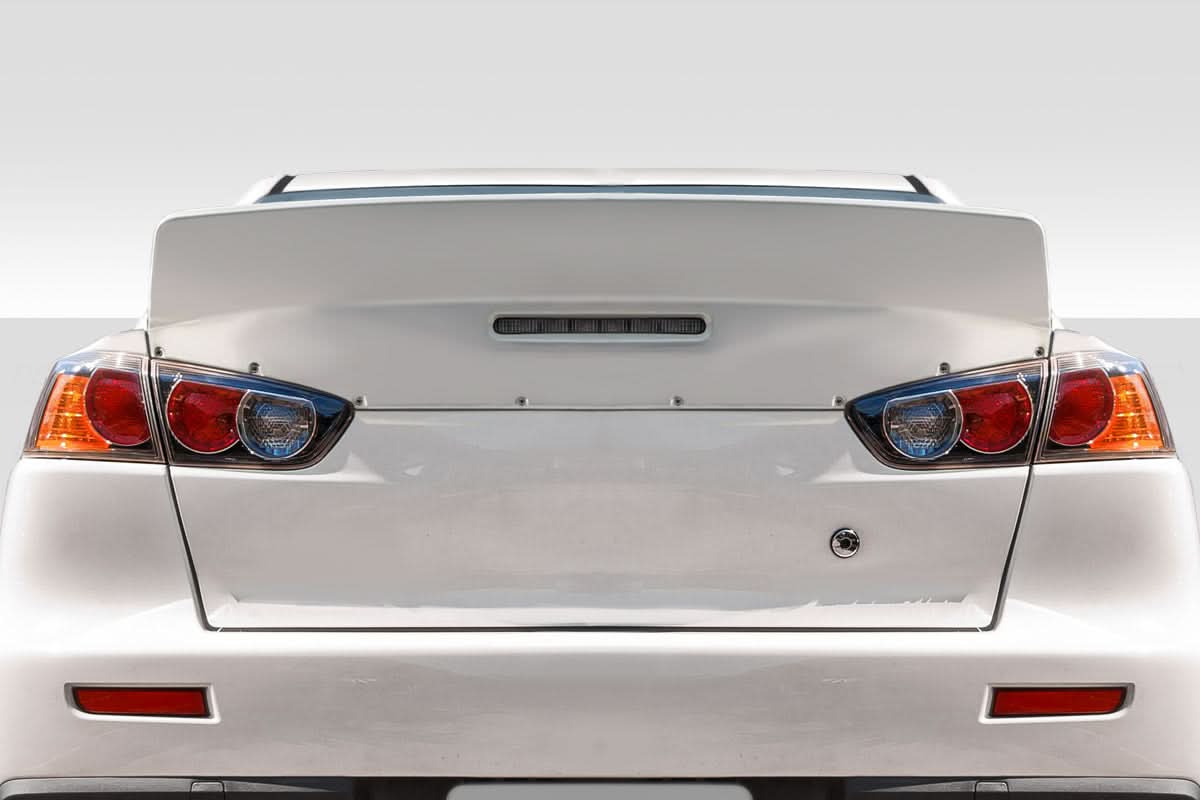 2008-2015 Mitsubishi Lancer Evolution X High Kick Style Rear Wing Spoiler - FRP