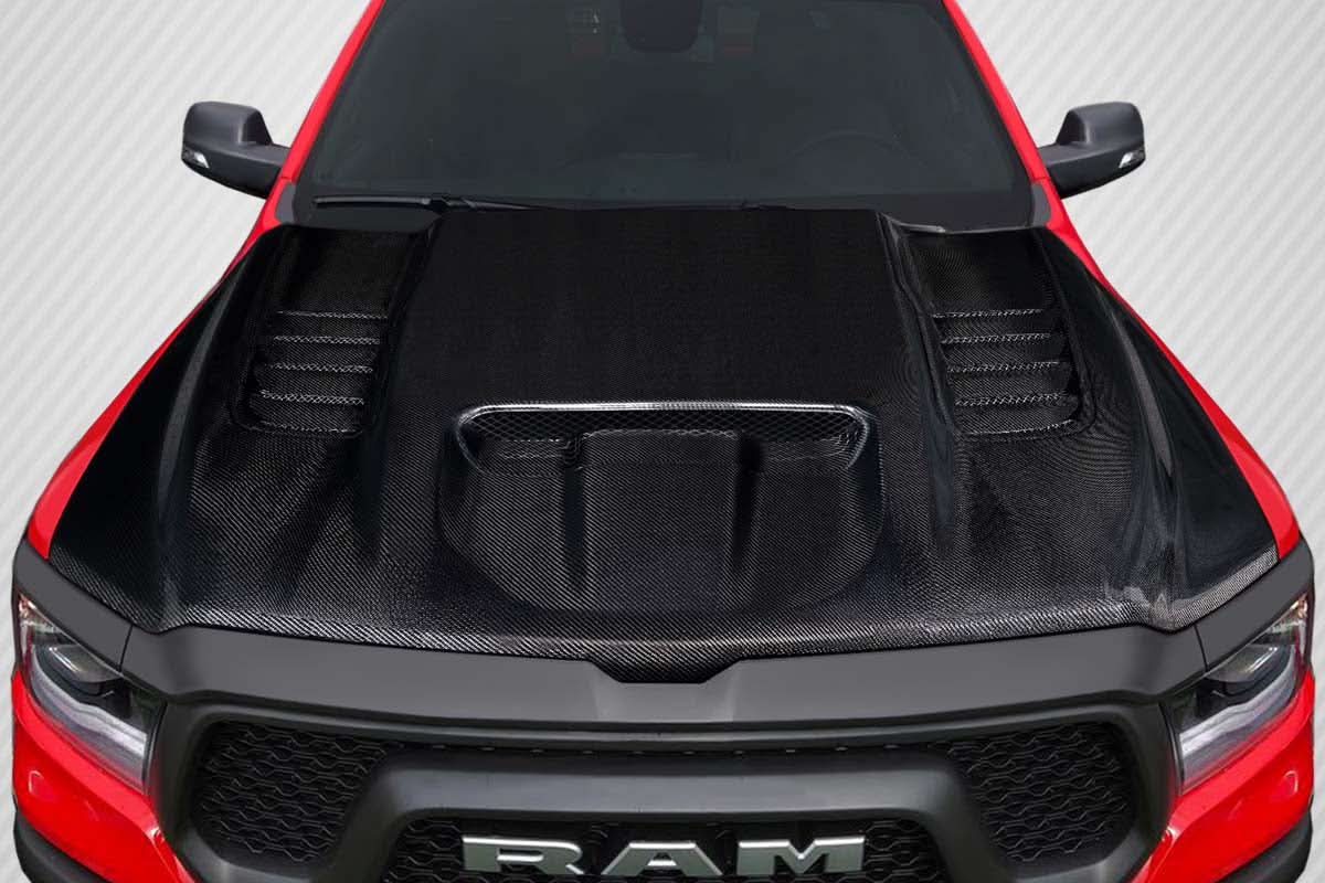 2019-2025 Dodge Ram 1500 TRX Look Hood - Carbon Fiber