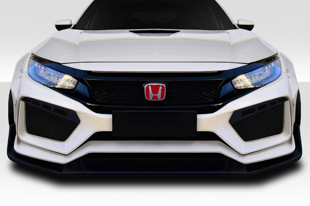 2016-2021 Honda Civic 4DR RBT Widebody Look Front Bumper - FRP