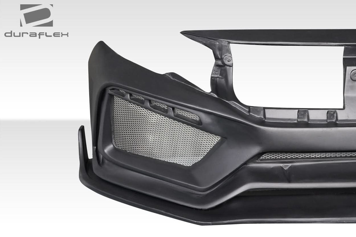 2016-2021 Honda Civic 4DR RBT Widebody Look Front Bumper - FRP