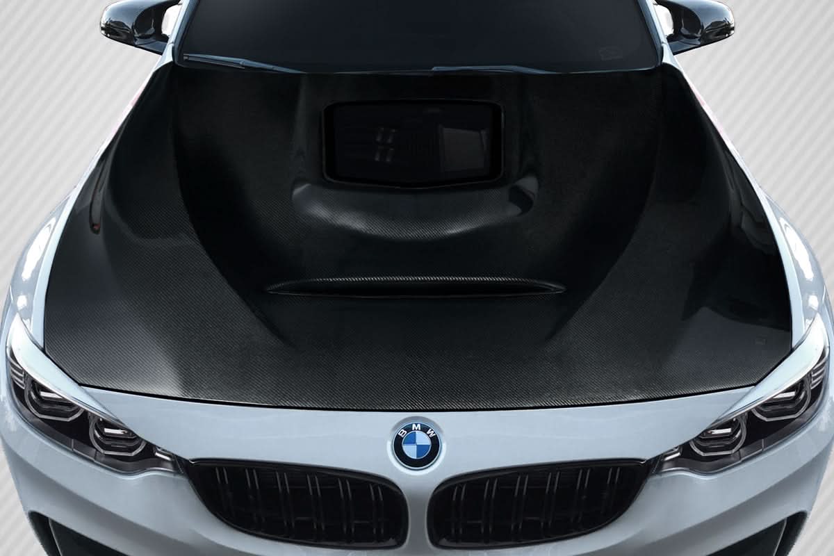 2014-2018 BMW M3 / 2014-2020 M4 Window Style Hood - Carbon Fiber