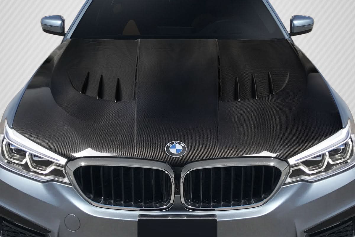 2017-2022 BMW 5 Series Power Dynamics Style Hood - Carbon Fiber