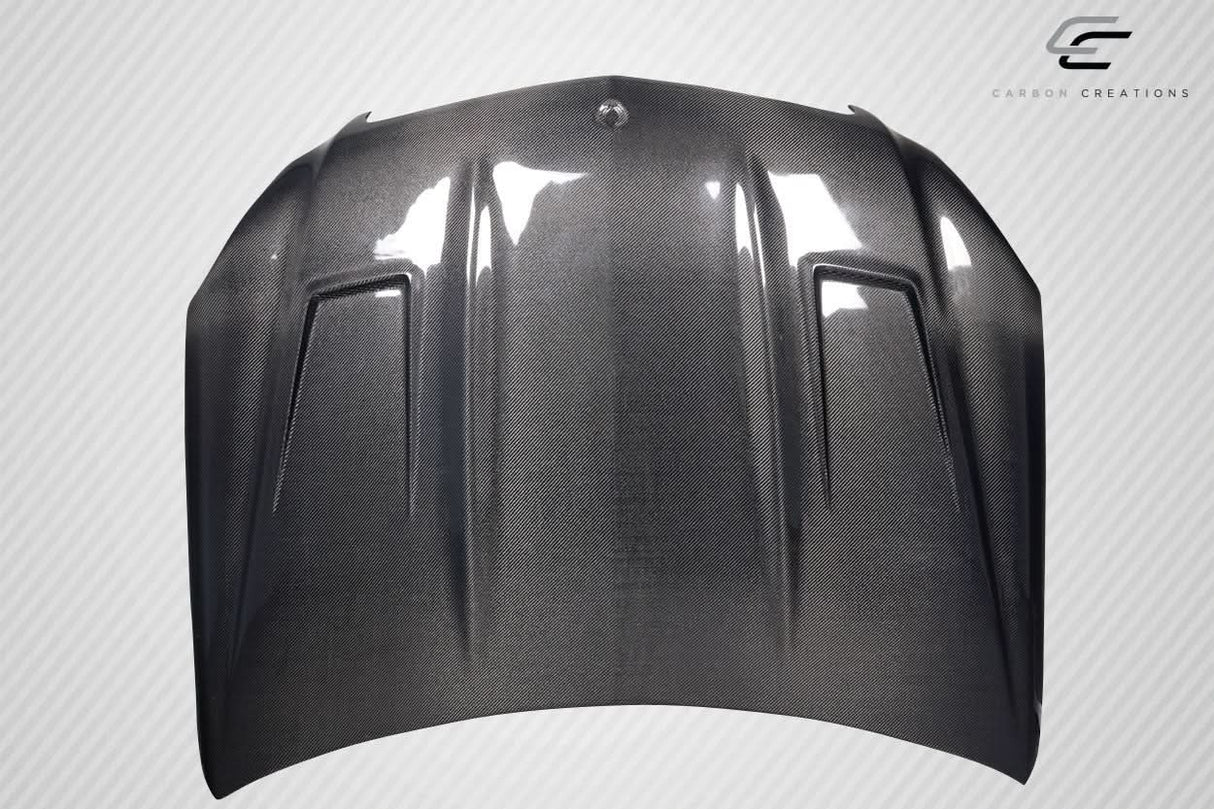 2012-2014 Mercedes C Class W204 Carlton Style Hood - Carbon Fiber