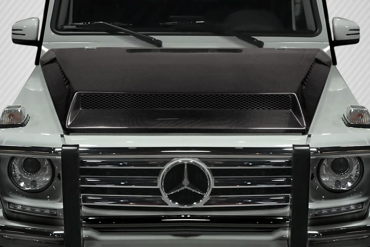 2000-2018 Mercedes G Class Behemoth Style Hood - Carbon Fiber