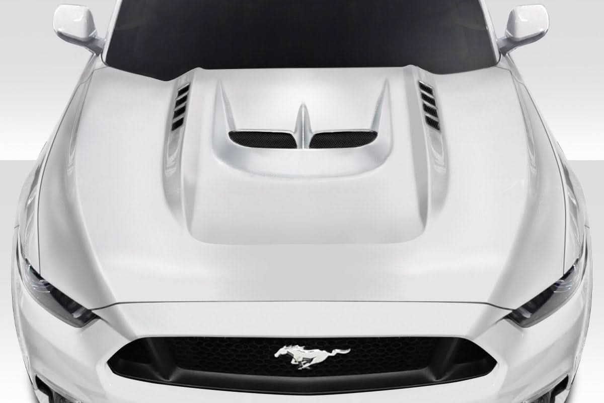 2015-2017 Ford Mustang Kryptonic Style Hood - 1 Piece - FRP