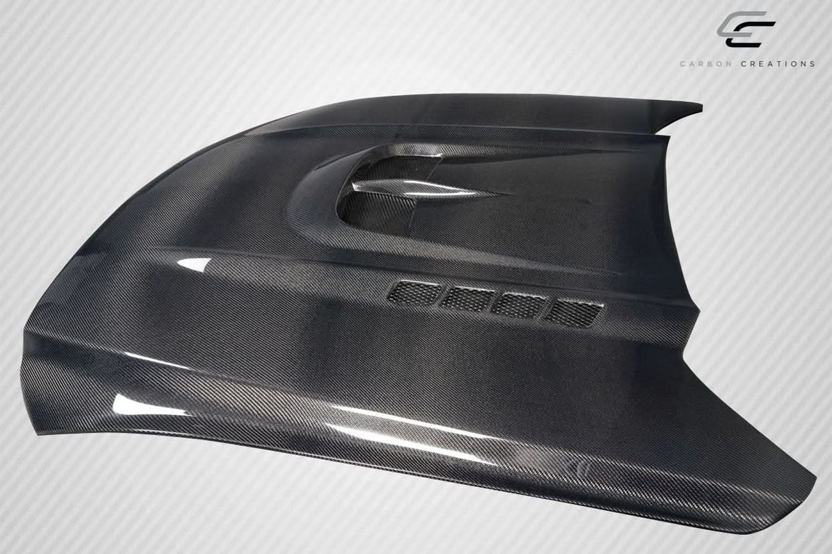 2015-2017 Ford Mustang Kryptonic Style Hood - Carbon Fiber
