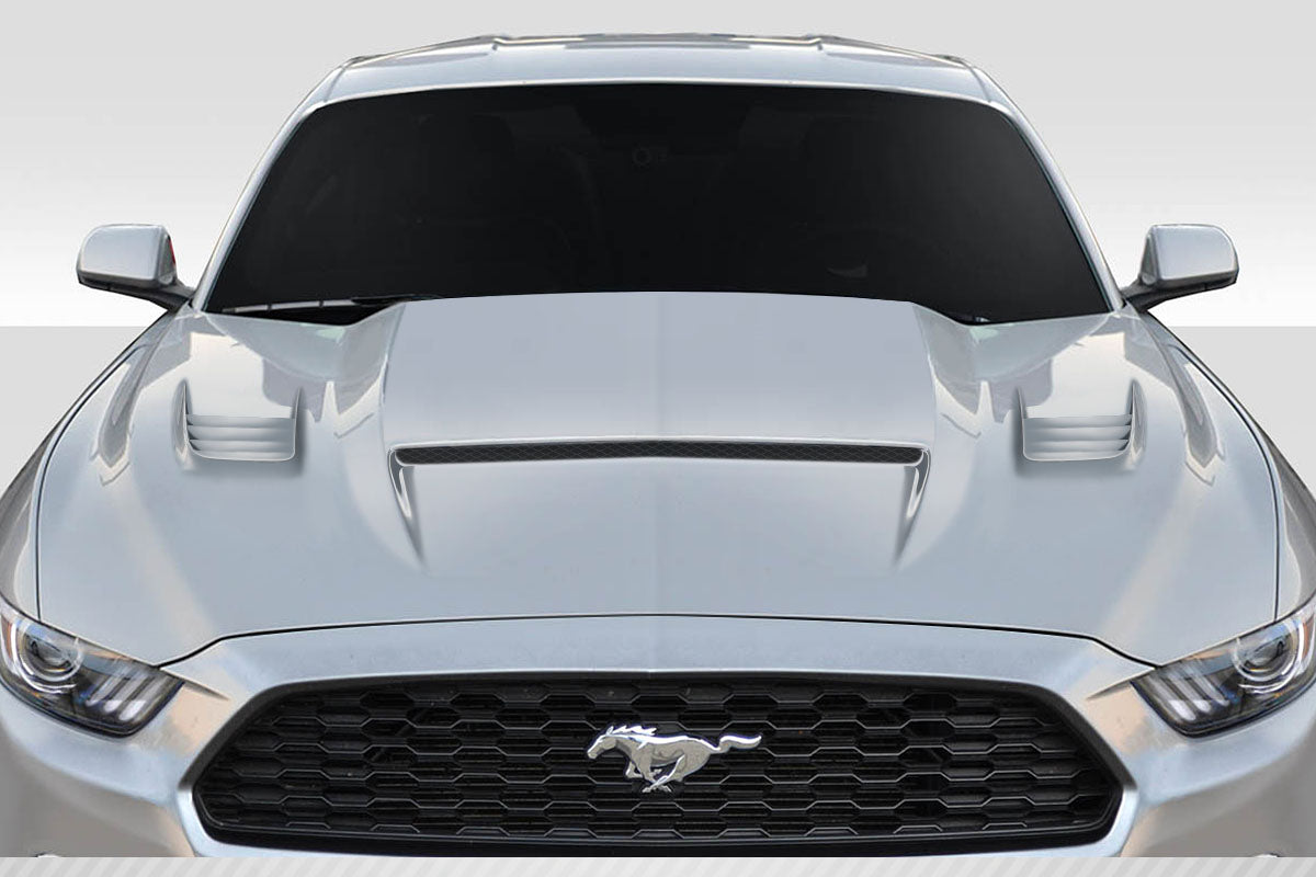 2015-2017 Ford Mustang R Spec Style Hood - 1 Piece - FRP