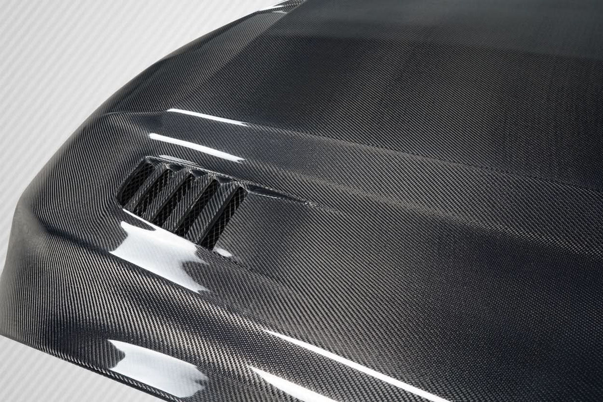 2015-2017 Ford Mustang R Spec Style Hood - Carbon Fiber