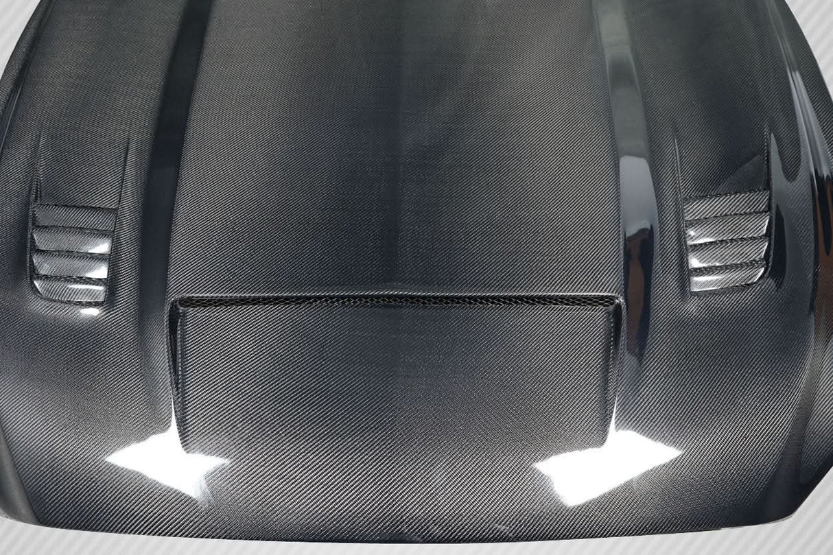 2015-2017 Ford Mustang R Spec Style Hood - Carbon Fiber