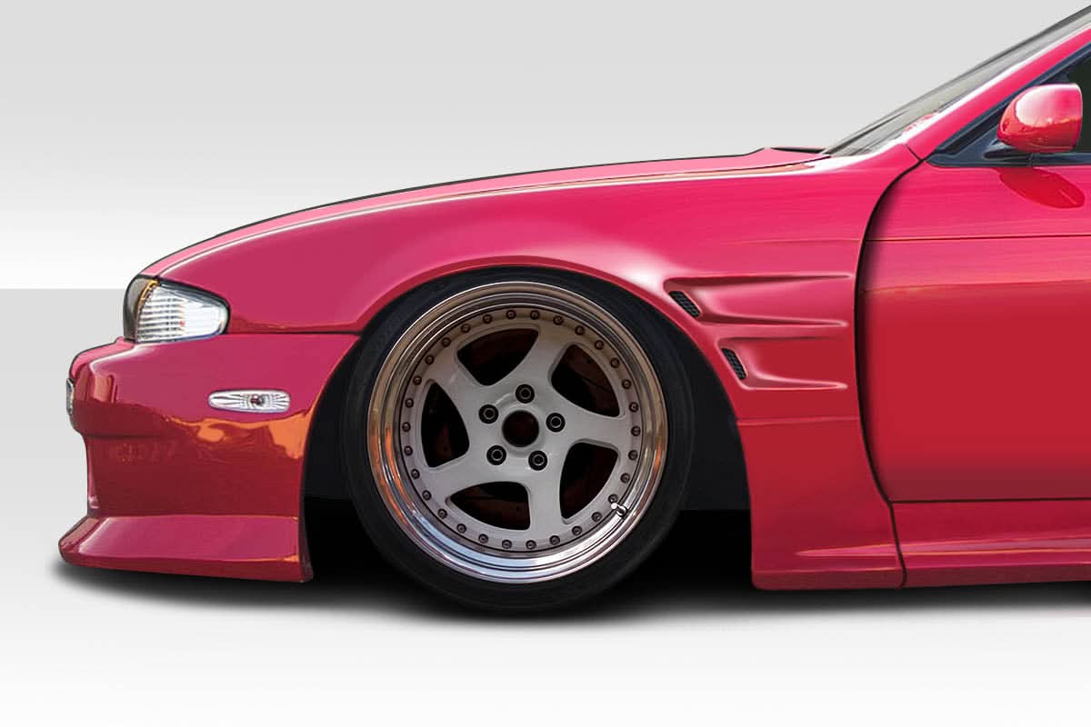 1995-1996 Nissan 240SX D1 Sport Style Front Fenders - FRP