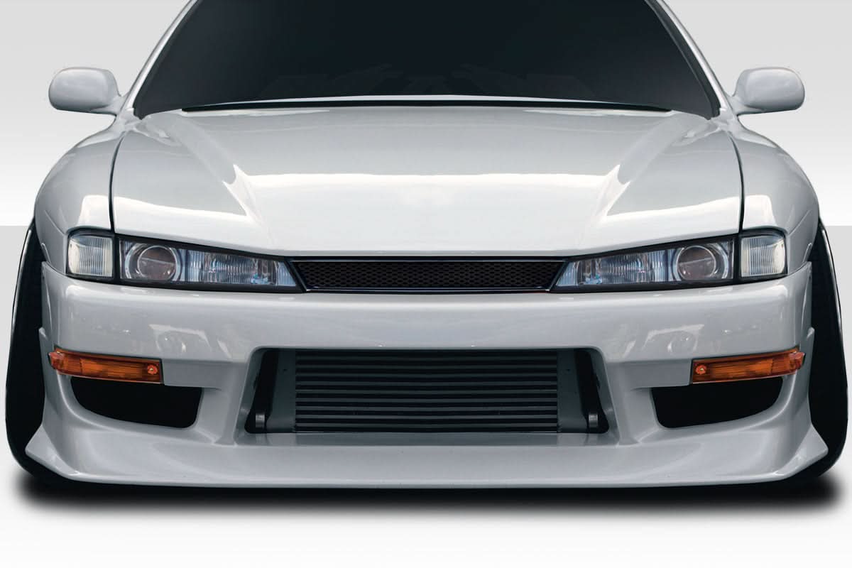 1997-1998 Nissan 240SX D1 Sport V3 Style Front Bumper Cover - FRP