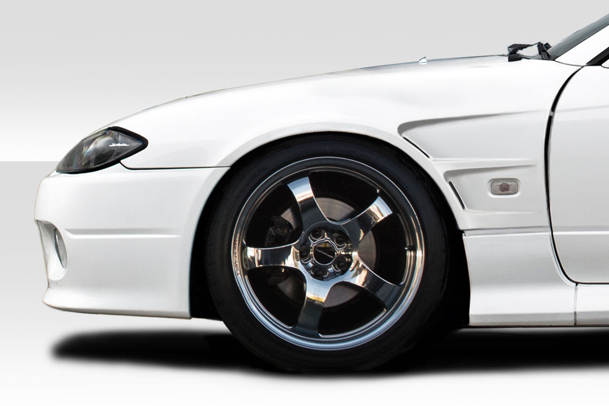 1999-2002 Nissan Silvia S15 D1 Sport Style 20MM Front Fenders - FRP
