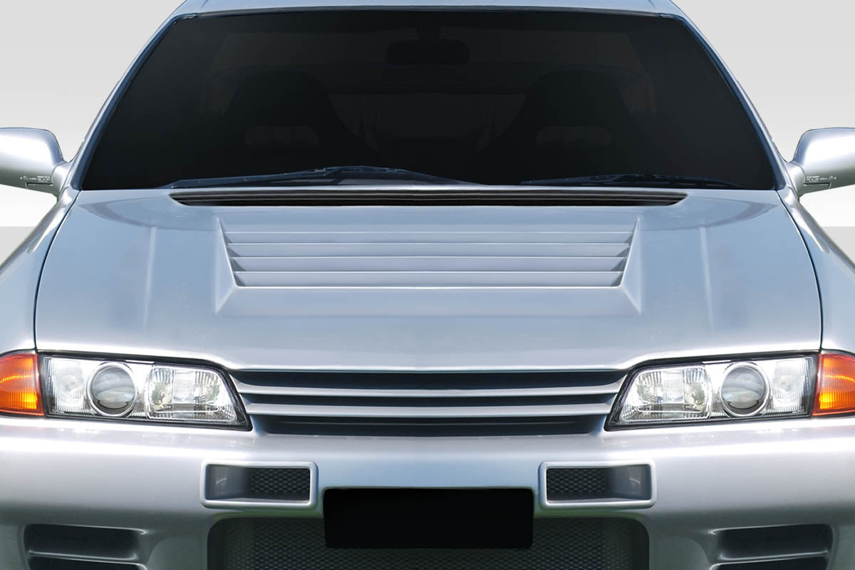 1989-1994 Nissan Skyline R32 D1 Style Hood - 1 Piece - FRP