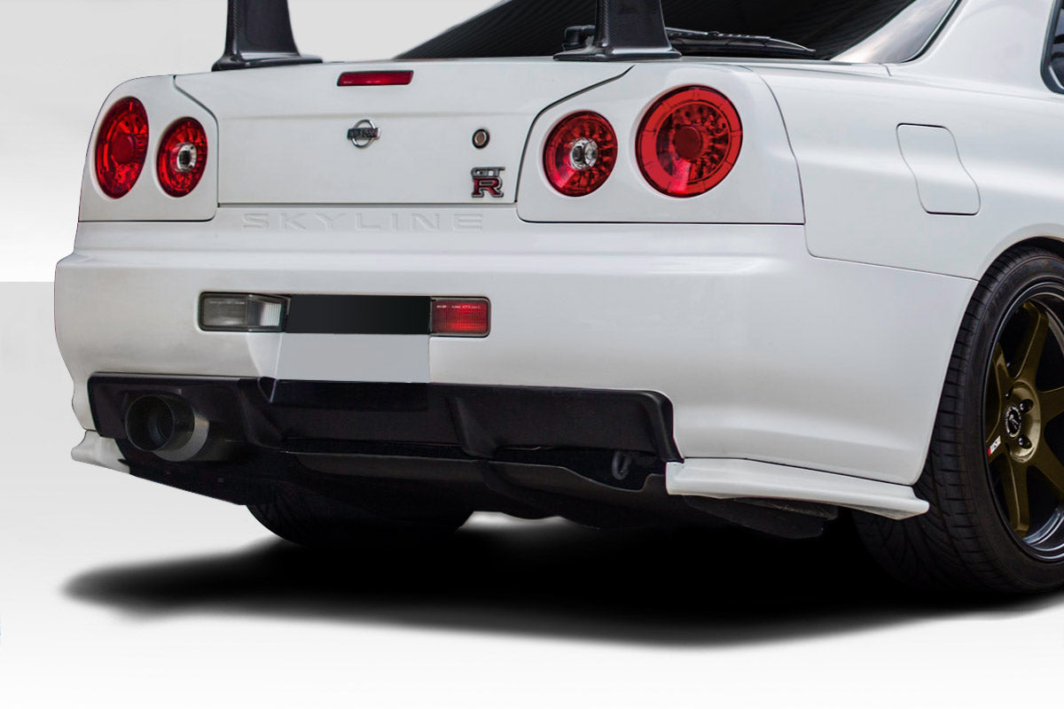 1999-2002 Nissan Skyline R34 Estra Style Rear Bumper Cover - FRP