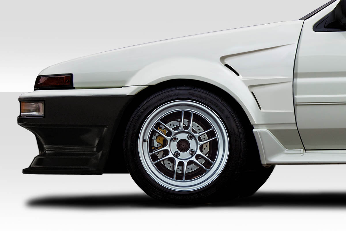 1984-1987 Toyota Corolla D1 Sport Style 30MM Front Fenders - FRP