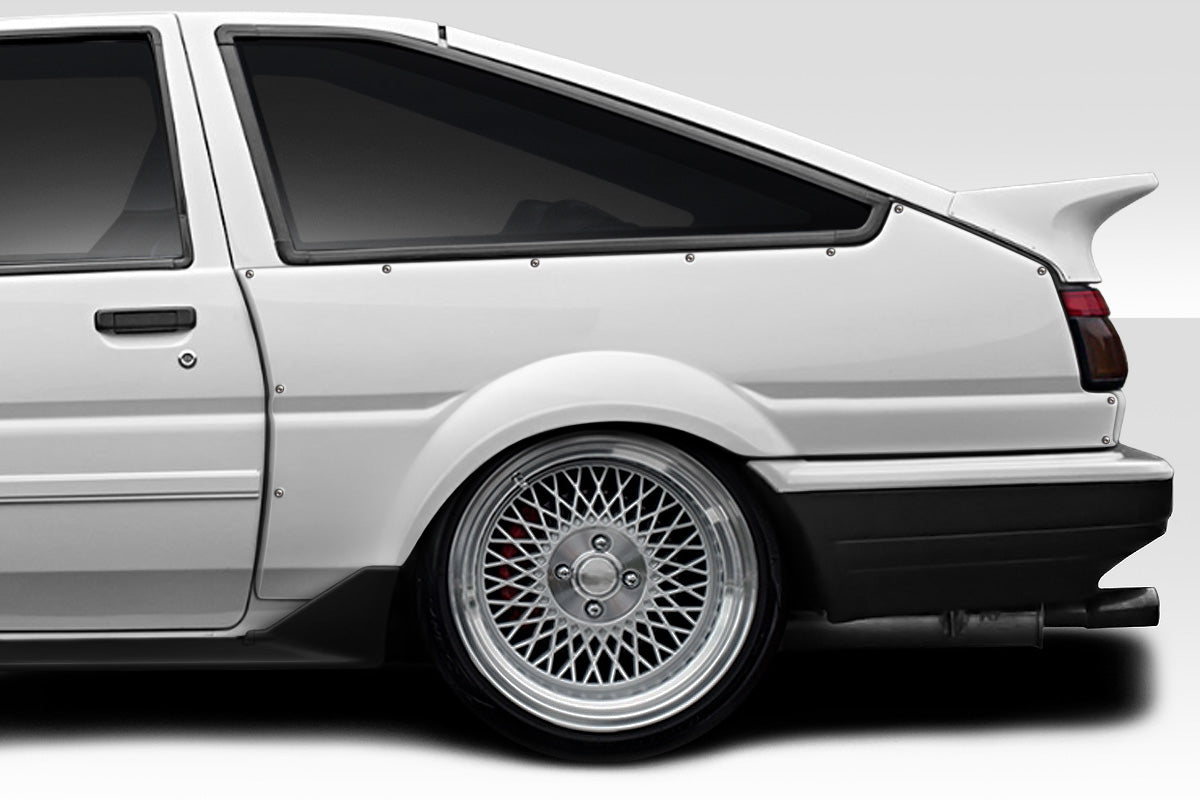 1984-1987 Toyota Corolla D1 Sport Style 40MM Rear Fender Flares - FRP