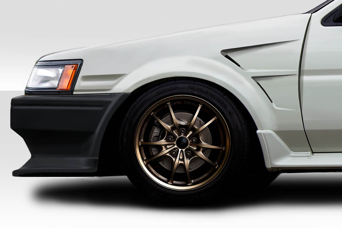 1984-1987 Toyota Corolla D1 Sport Style 30MM Front Fenders - FRP