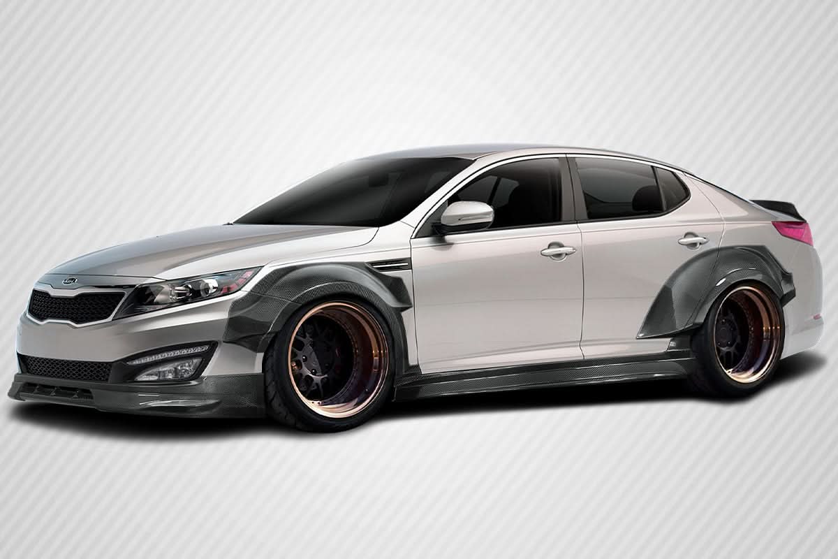 2011-2013 Kia Optima CPR Style Body Kit - 14 Piece - Dry Carbon
