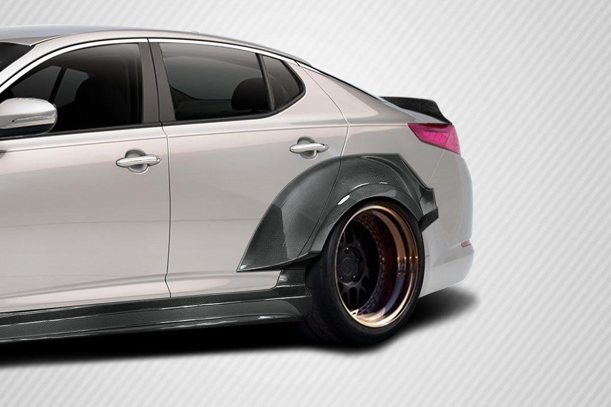 2011-2013 Kia Optima Carbon Creations CPR Body Kit - 14 Piece - Includes 116098 CPR Front Lip, 116247 CPR Side Skirts,, 116248 CPR Front Fender Flares, 116249 CPR Rear Fender Flares. 116246 CPR Rear Wing Spoiler (S)