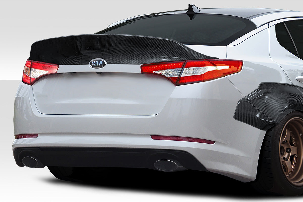 2011-2013 Kia Optima Carbon Creations CPR Body Kit - 14 Piece - Includes 116098 CPR Front Lip, 116247 CPR Side Skirts,, 116248 CPR Front Fender Flares, 116249 CPR Rear Fender Flares. 116246 CPR Rear Wing Spoiler (S)