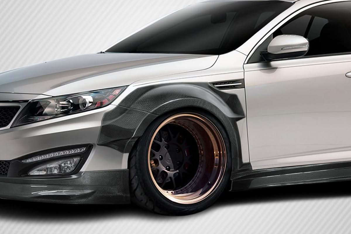 2011-2013 Kia Optima CPR Style Body Kit - 14 Piece - Dry Carbon