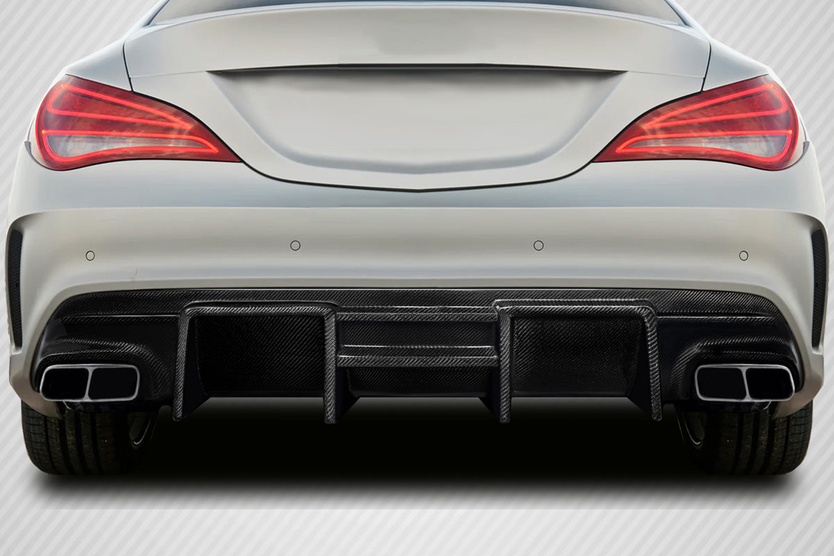 2014-2016 Mercedes CLA Zex Style Rear Diffuser - Carbon Fiber