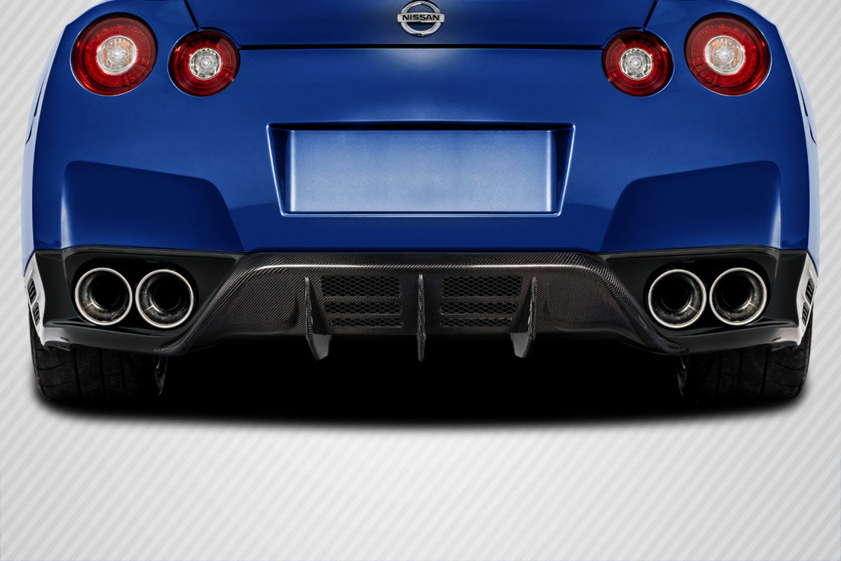 2009-2011 Nissan GT-R Malve Style Rear Diffuser - Carbon Fiber
