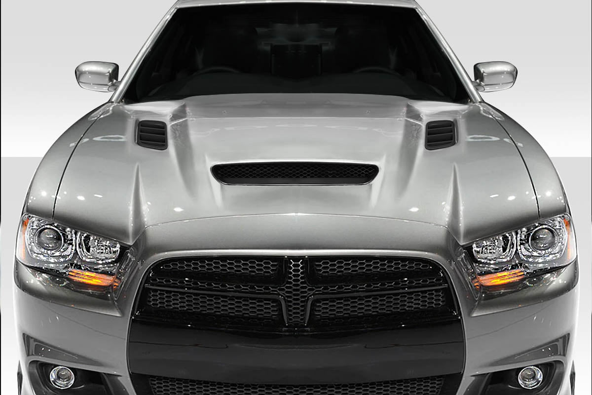 2011-2014 Dodge Charger Duraflex Hellcat Redeye Look hood - 1 Piece