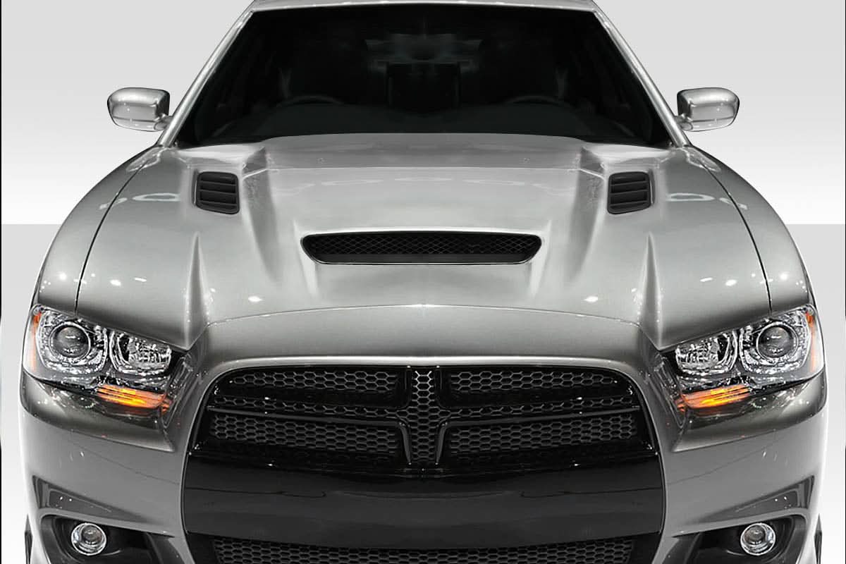 2011-2014 Dodge Charger Hellcat Redeye Look Hood - FRP