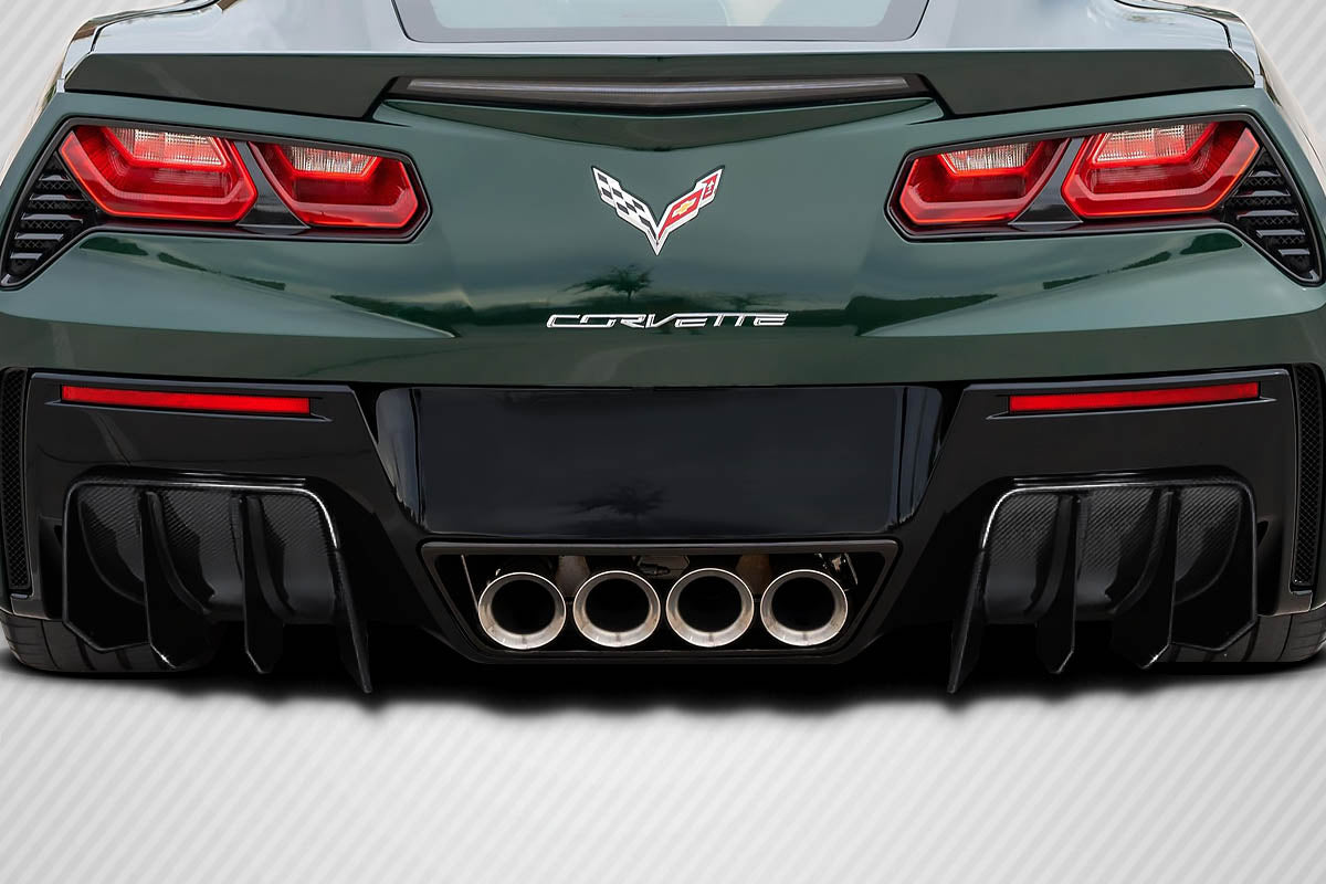 2014-2019 Chevrolet Corvette C7 GTR Style Rear Diffuser - Carbon Fiber