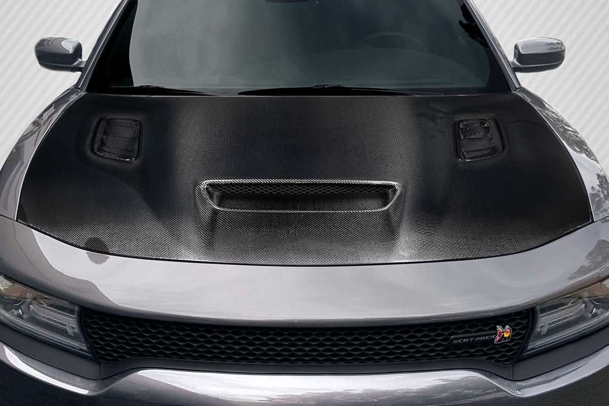 2015-2023 Dodge Charger Hellcat Redeye Look Hood - Carbon Fiber