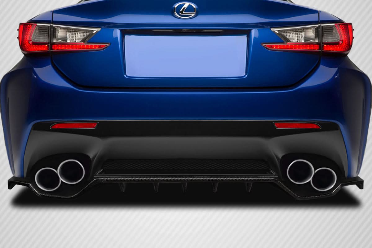 2015-2019 Lexus RC-F Nexos Style Rear Diffuser - Carbon Fiber