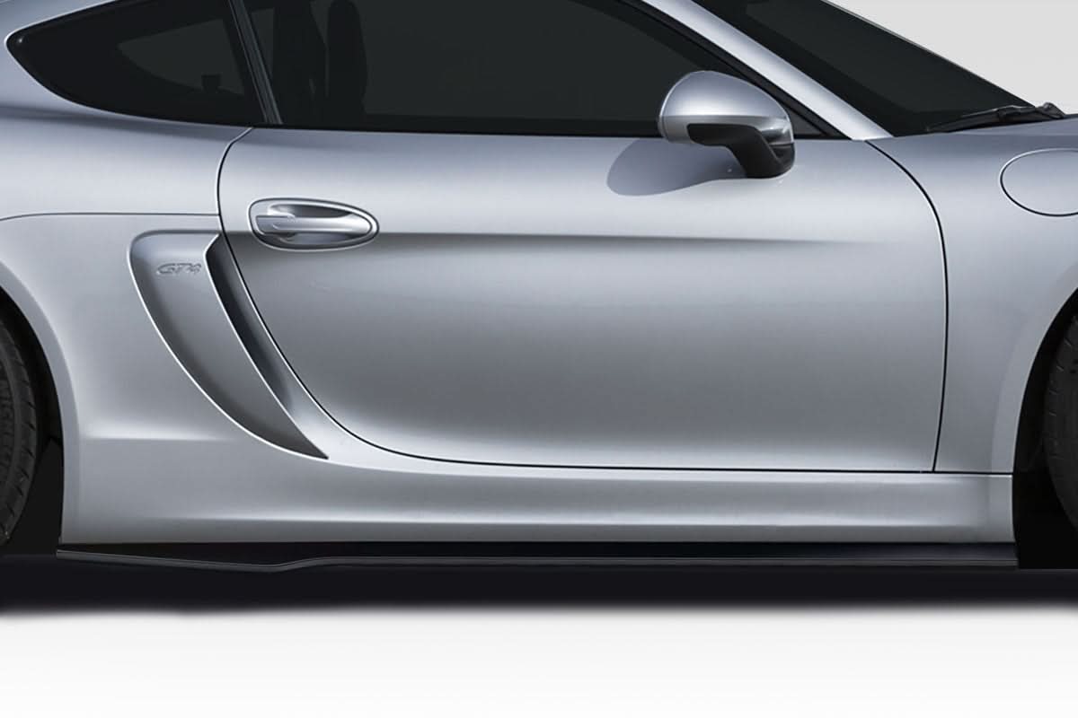 2013-2016 Porsche Cayman GT4 AF-1 Style Side Skirt Splitters - FRP