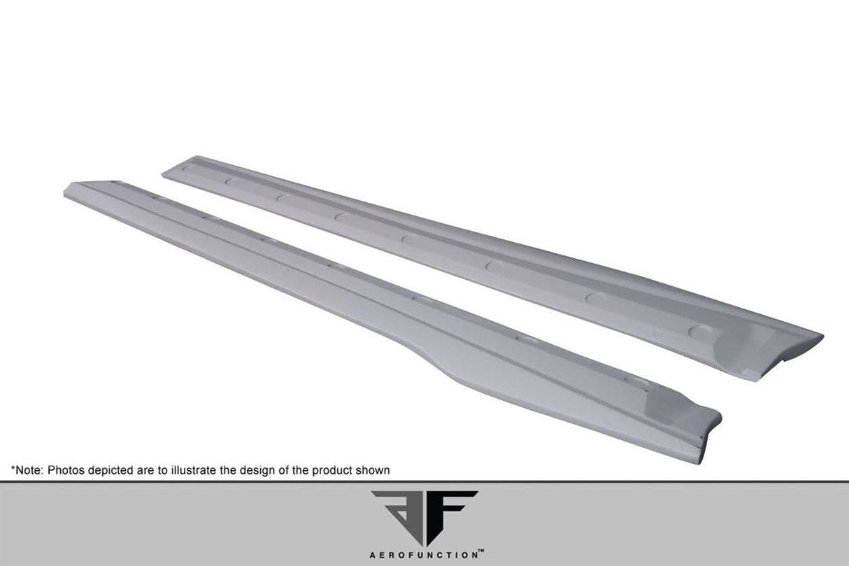 2013-2016 Porsche Cayman GT4 AF-1 Style Side Skirt Splitters - FRP