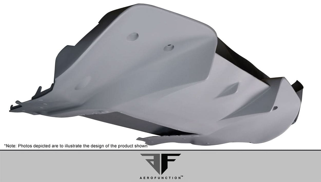 2012-2014 McLaren MP4-12C AF-1 Style Rear Diffuser - FRP