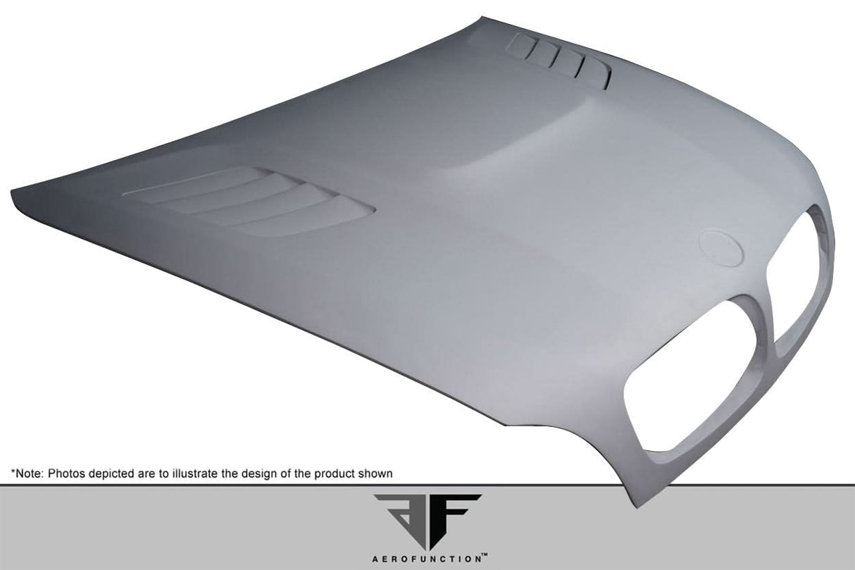 2008-2014 BMW X6M AF-1 Style Hood - FRP