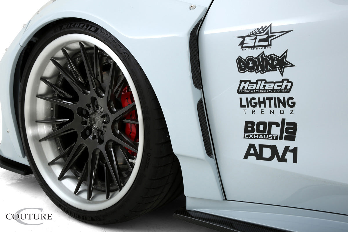 2020-2023 Chevrolet Corvette C8 Duraflex Gran Veloce Wide Body Front Fender Flares - 4 Piece ( for use with 116591 )