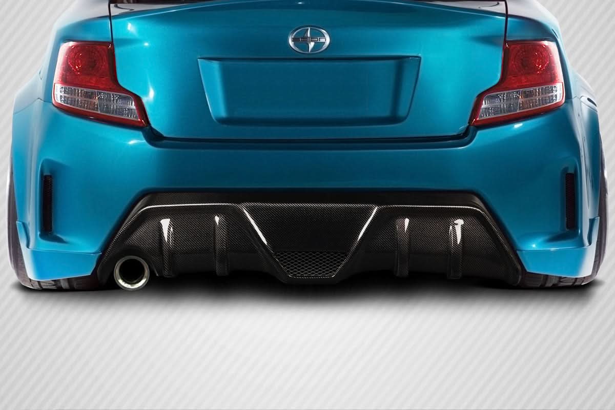 2014-2016 Scion tC Boss Style Rear Diffuser - Carbon Fiber