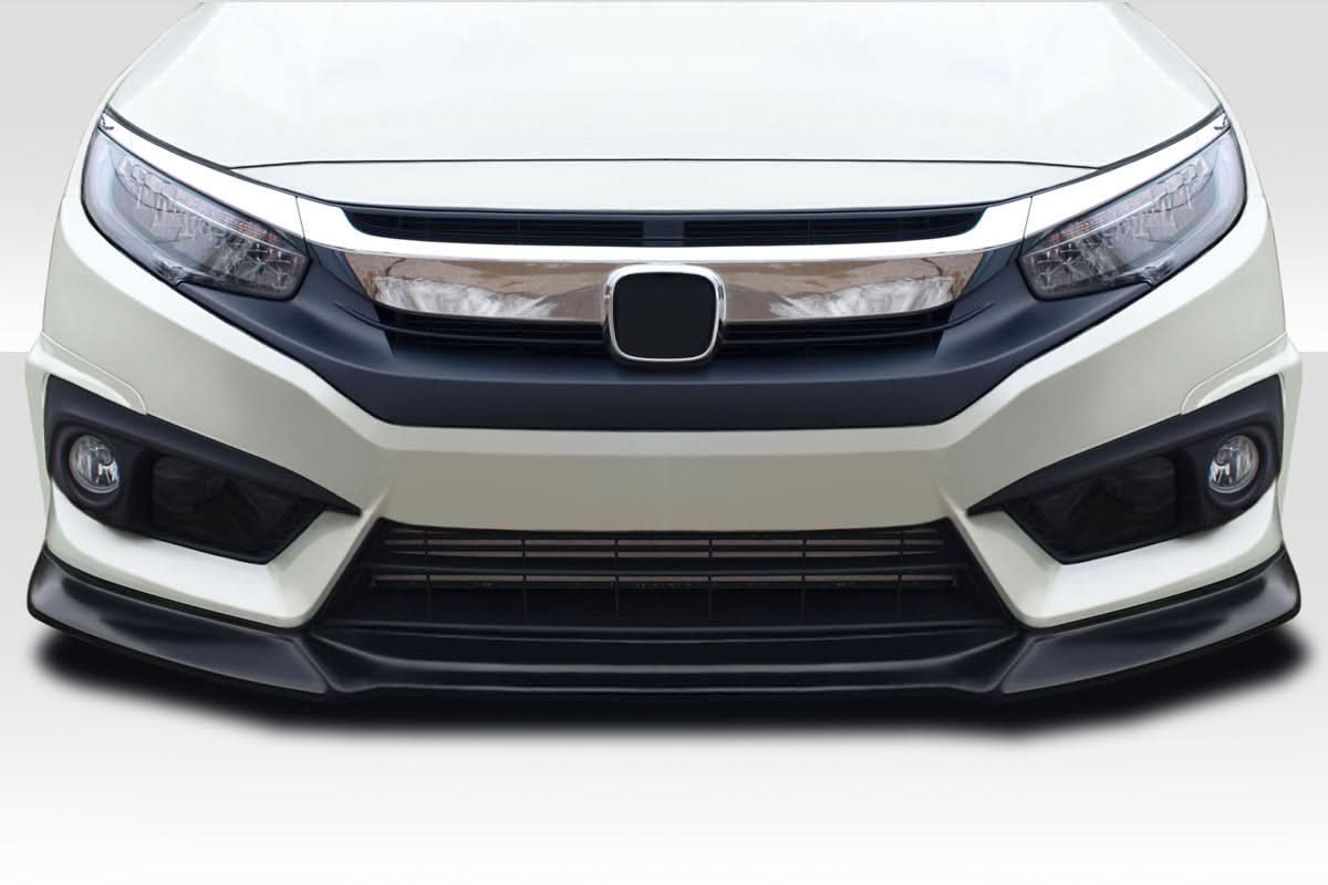 2016-2018 Honda Civic Yoka Style Front Lip Spoiler - 3 Piece - FRP