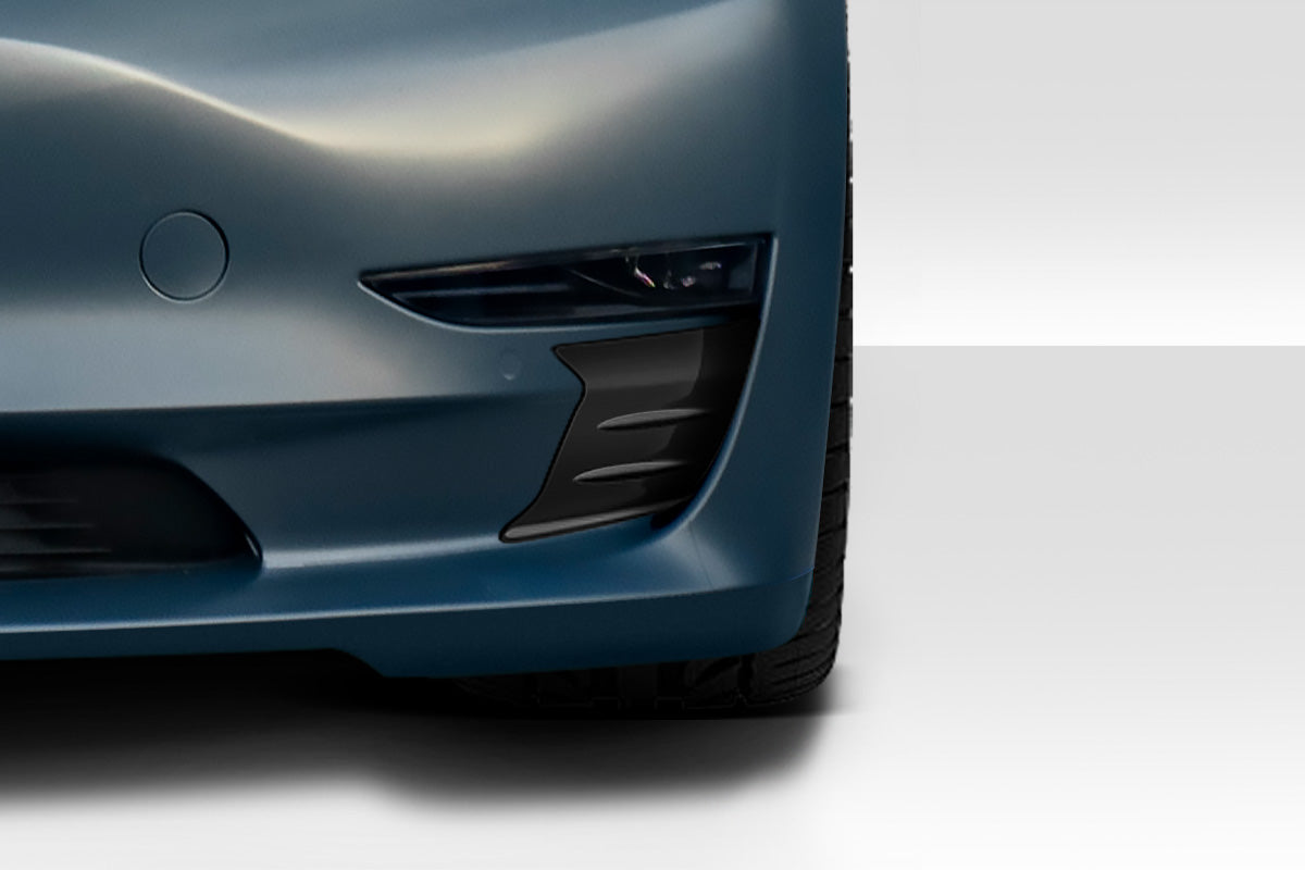 2017-2023 Tesla Model 3 Vortex Style Front Bumper Vent Trim - FRP