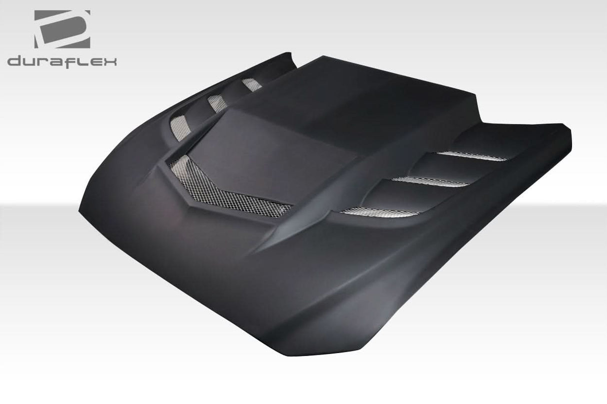 2015-2017 Ford Mustang Interceptor Style Hood - 1 Piece - FRP