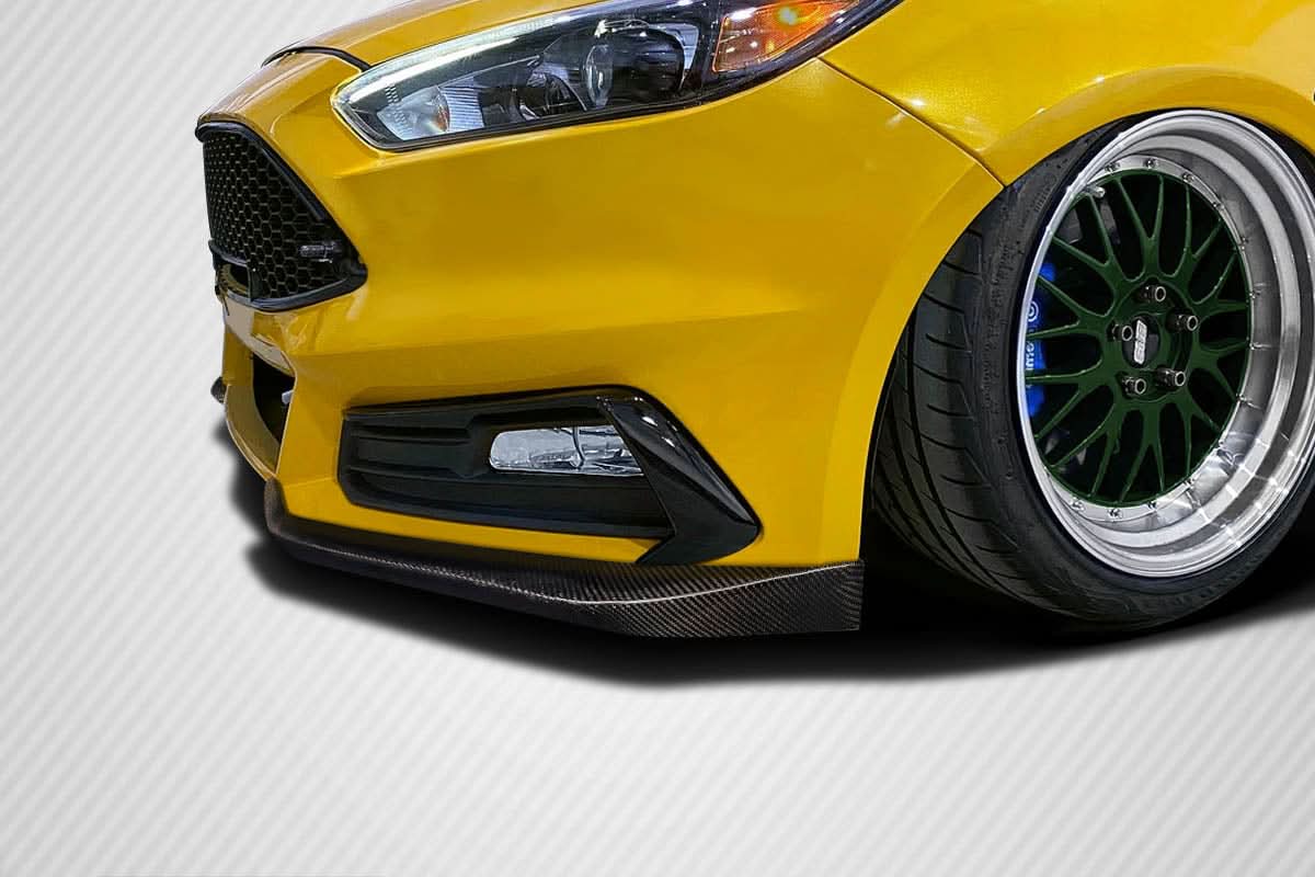 2015-2018 Ford Focus ST Streetline Style Front Lip Spoiler - Carbon